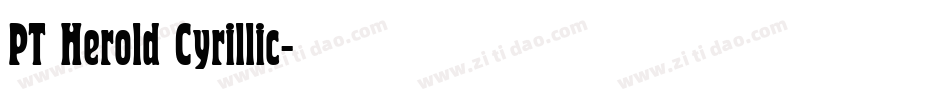 PT Herold Cyrillic字体转换